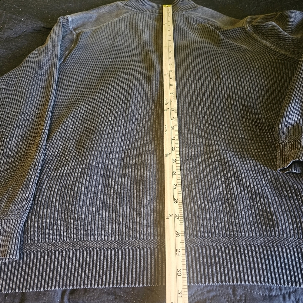 Men's XXL Tommy Bahama Waffle Knit Quarter Zip Pullover Sweater - Picture 8 of 9